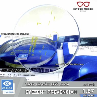 TRÒNG KÍNH 1.67 Eyezen® Váng Phủ Prevencia® - Đặt Hàng Lab Nước Ngoài