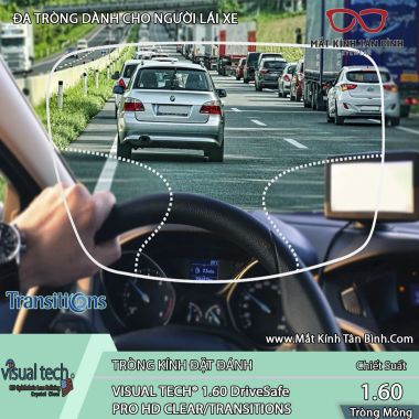 KÍNH ĐA TRÒNG  Visual Tech® 1.60 Driving PRO HD Chính Hãng